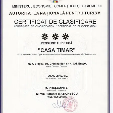 بيت ضيافة Casa Timar براشوف